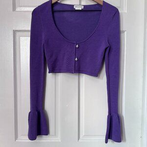 Lovers and Friends - Purpler Cropped Sweater - S